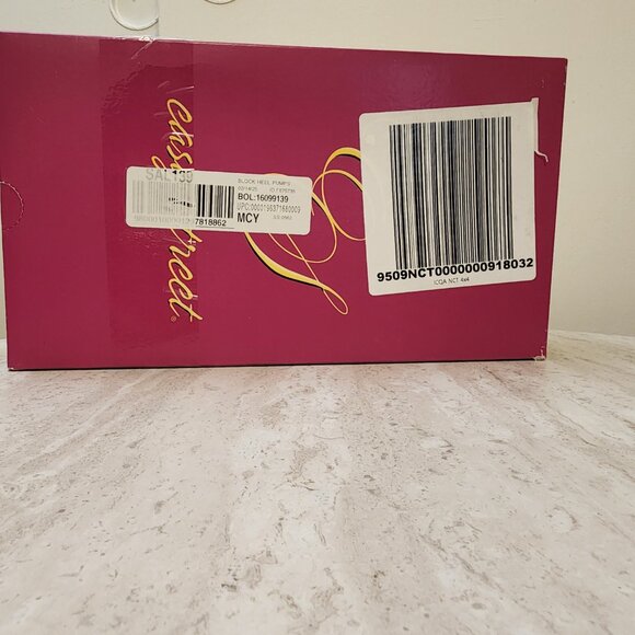 Easy Street Easy Street Womens Lotus Bloc Navy 7M - B023 - Picture 11 of 11